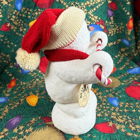 VTG Dept 56 Billy Buttons Figurine Snowman 8" Candy Cane Dancing Original Tag - Picture 4 of 7